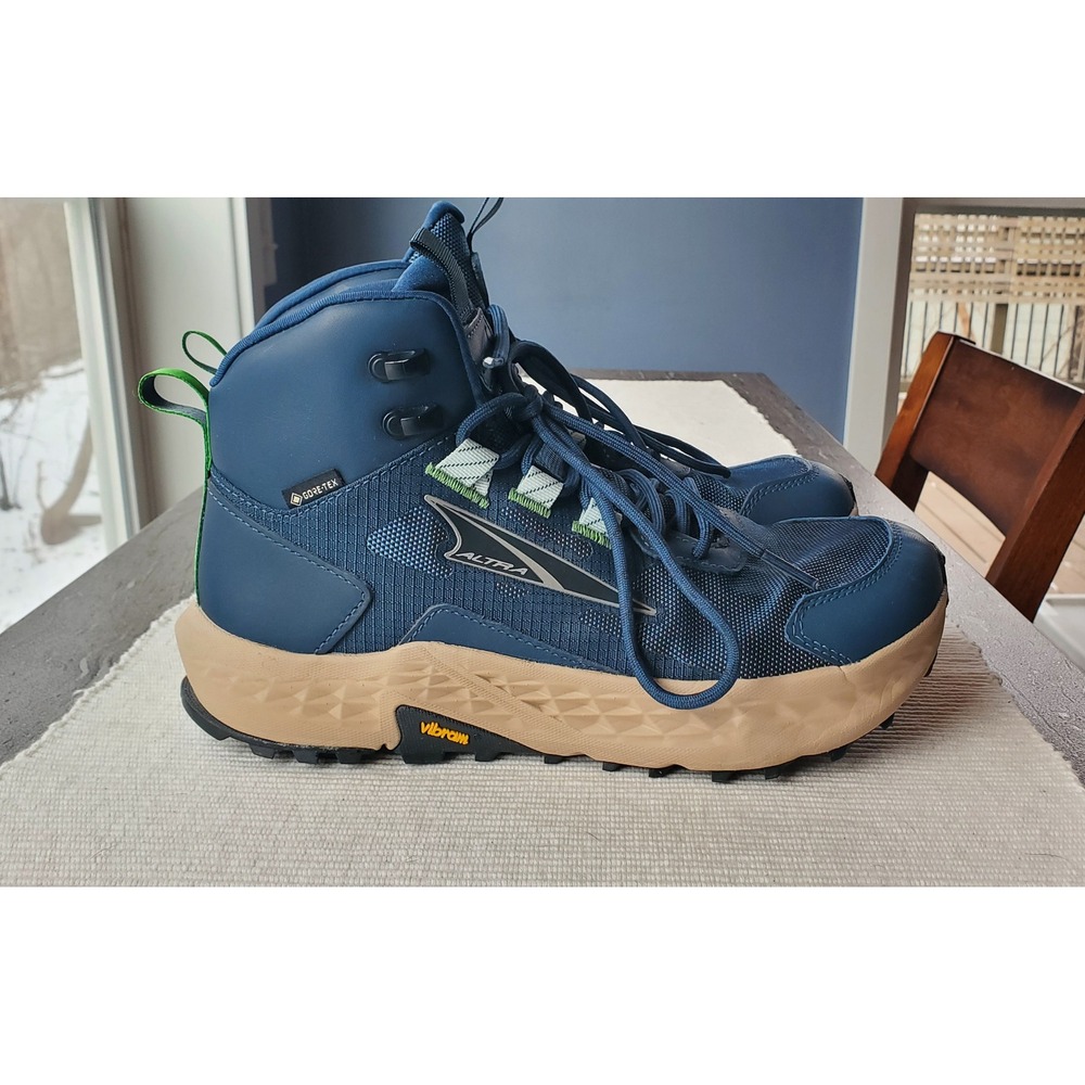 Altra 7.5 Timp Hiker GTX Navy Blue Gore-Tex Waterproof Hiking Boots Women's